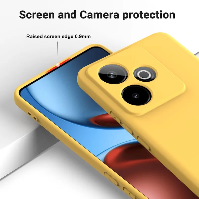 Luxury Liquid Silicone Shockproof Matte Phone Case with Soft Bumper and Lanyard