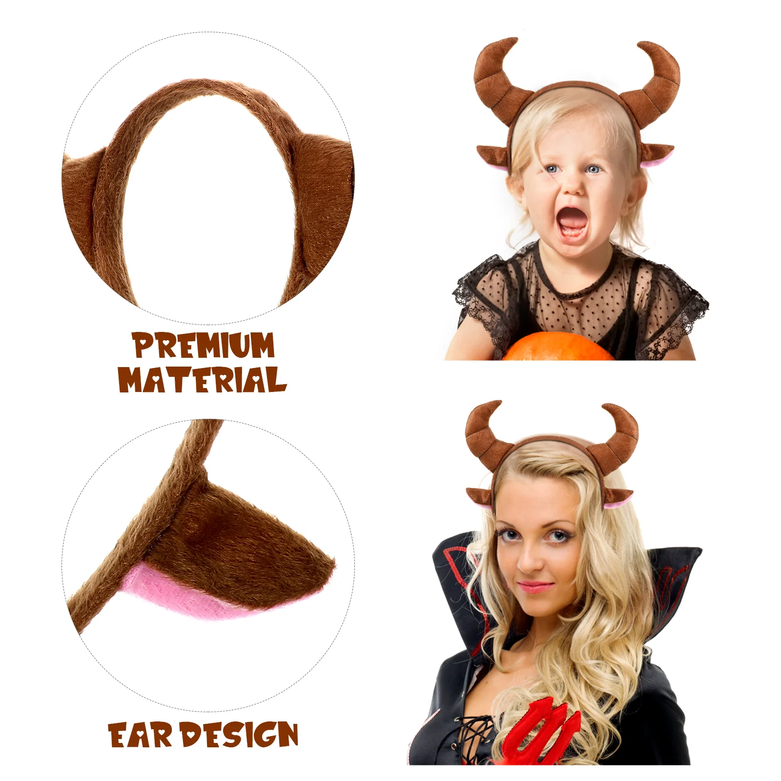 

Party Headdress Headband Plush Animals Hair Bands Decorative Headpiece Decoration Cosplay