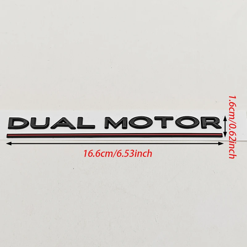 Rear trunk badge on Tesla Model