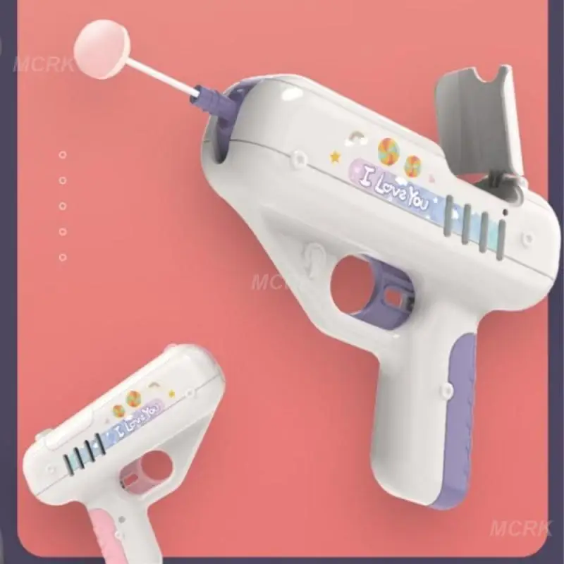 Candy Gun Sugar Lollipop Gun Sweet Toys lollipop storage Toy for Children Adult I You for Girlfriends Light Toy 2