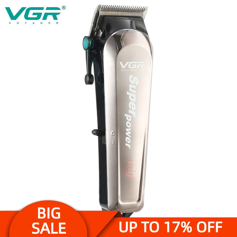 VGR 060 New Electric Hair Clipper Professional  Personal Care Barber Limit Comb Household Trimmer For Men Clippers V-060