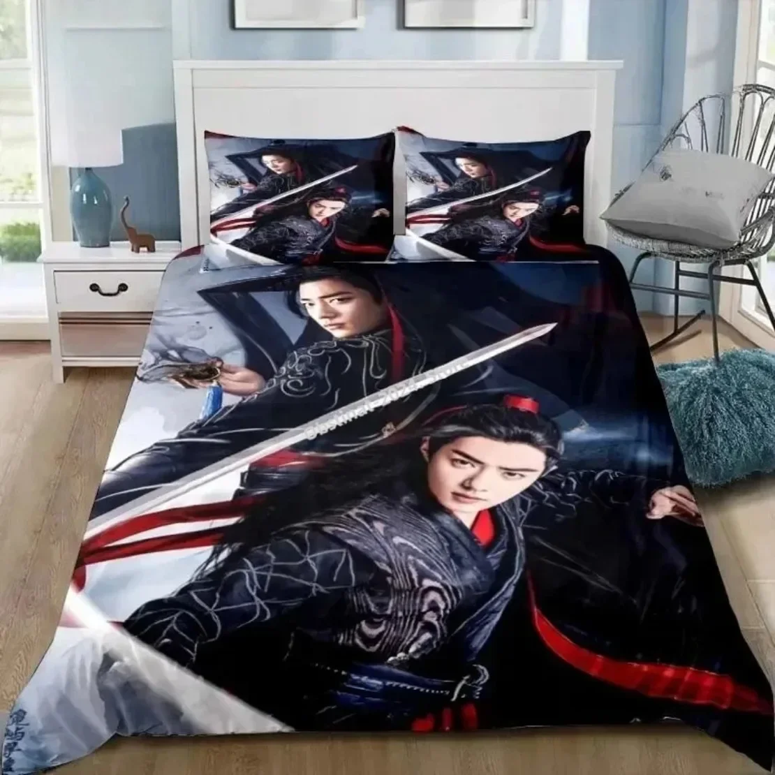 The Untamed Drama Bedding Set Xiao Zhan Wang Yi Bo Bedding For Boy Girl Set Home Decoration Single Twin Full Queen King Size