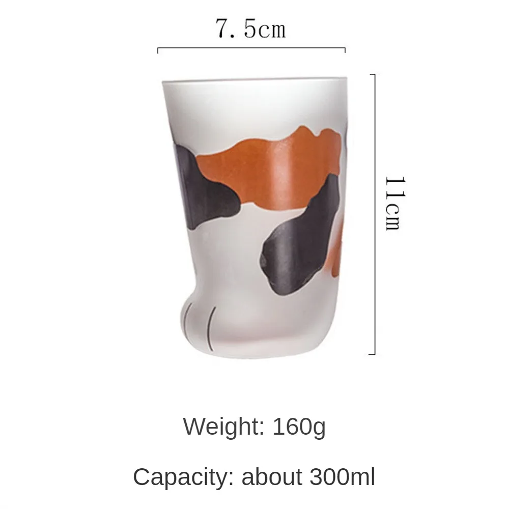 1~5PCS Cute Glass Cup Cat Feet Cups Cat Paw Shot Glass Novelty Claw Cups Funny Coffee Mugs Household Paw glass water cup