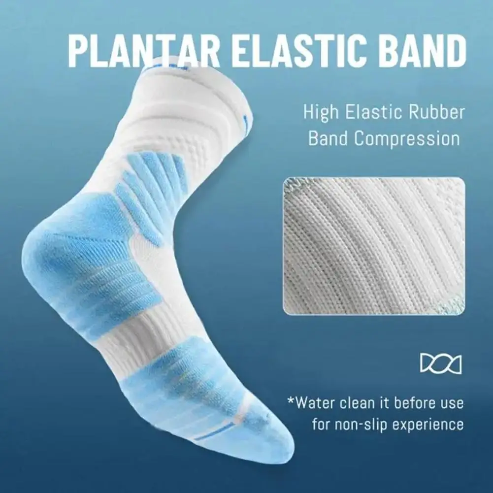 Description Picture 2 of itemMen Sports Sock Women Breathable Compression Crossborder Riding Basketball Cycling Knee Running High Hockey Biking Soccer S R3G0