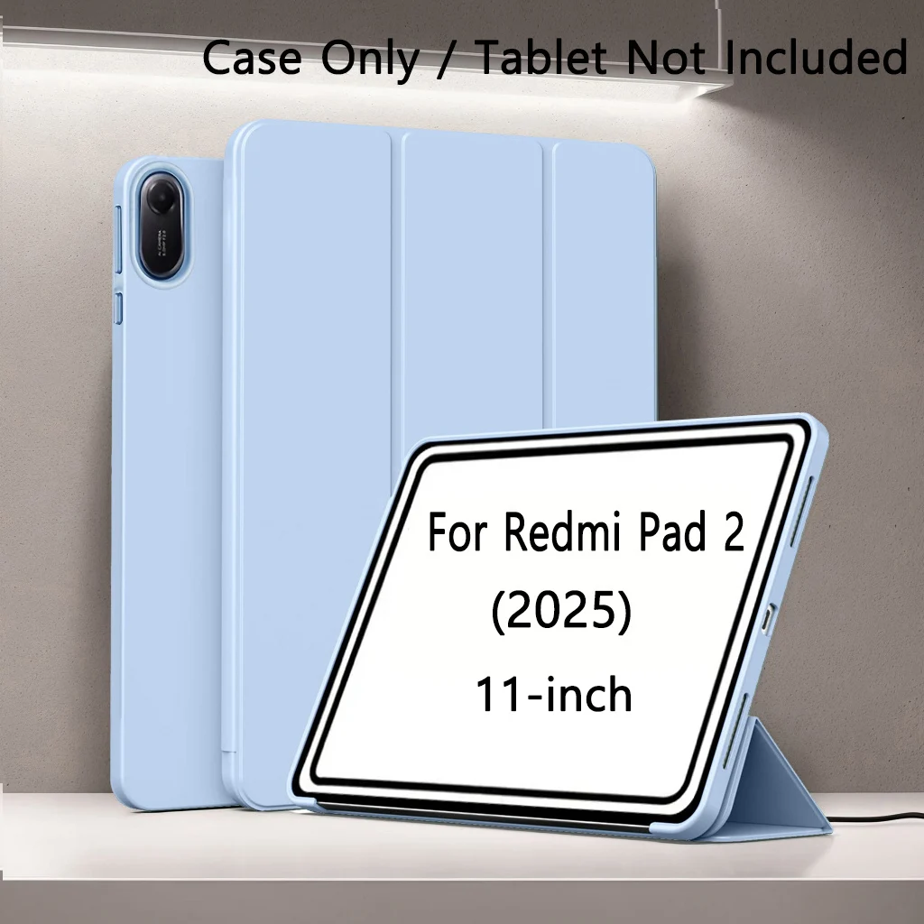 11-Inch Magnetic Flip Smart Cover with Trifold Stand and Shockproof Soft Silicone Case