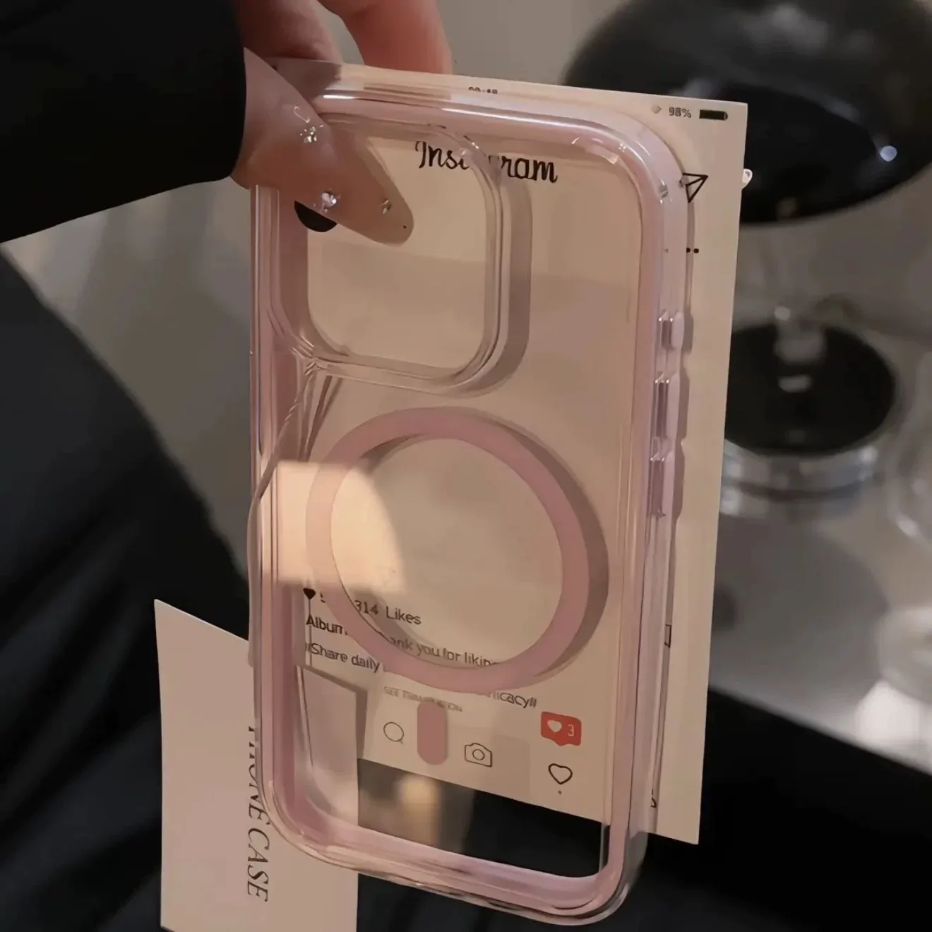 Transparent Soft Color Magnetic Bumper Phone Case with MagSafe Compatibility