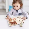 Children Montessori Toys Wooden 3D Puzzles Toys Animals Astronauts Colorful Puzzles Matching Toys For Baby Training Cognitive 5