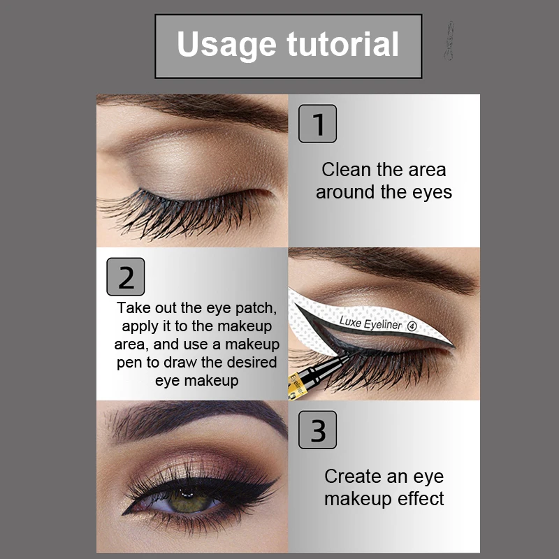 Makeup Tools Eyeliner Stencil Tool Eye Makeup Tools Eye Makeup Stencils Sticker Card Eyeliner Template Eyeliner Eyeshadow 3 Minute Lazy Shaping Tool Styling Drawing Guide
