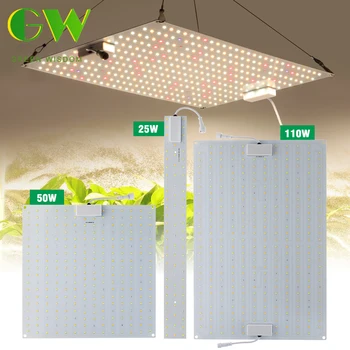 LED 성장 조명 풀 스펙트럼 LM281B 방수 온실 정원 실내 수경 램프, IR UV 식물 성장 램프, 25W, 50W, 110W