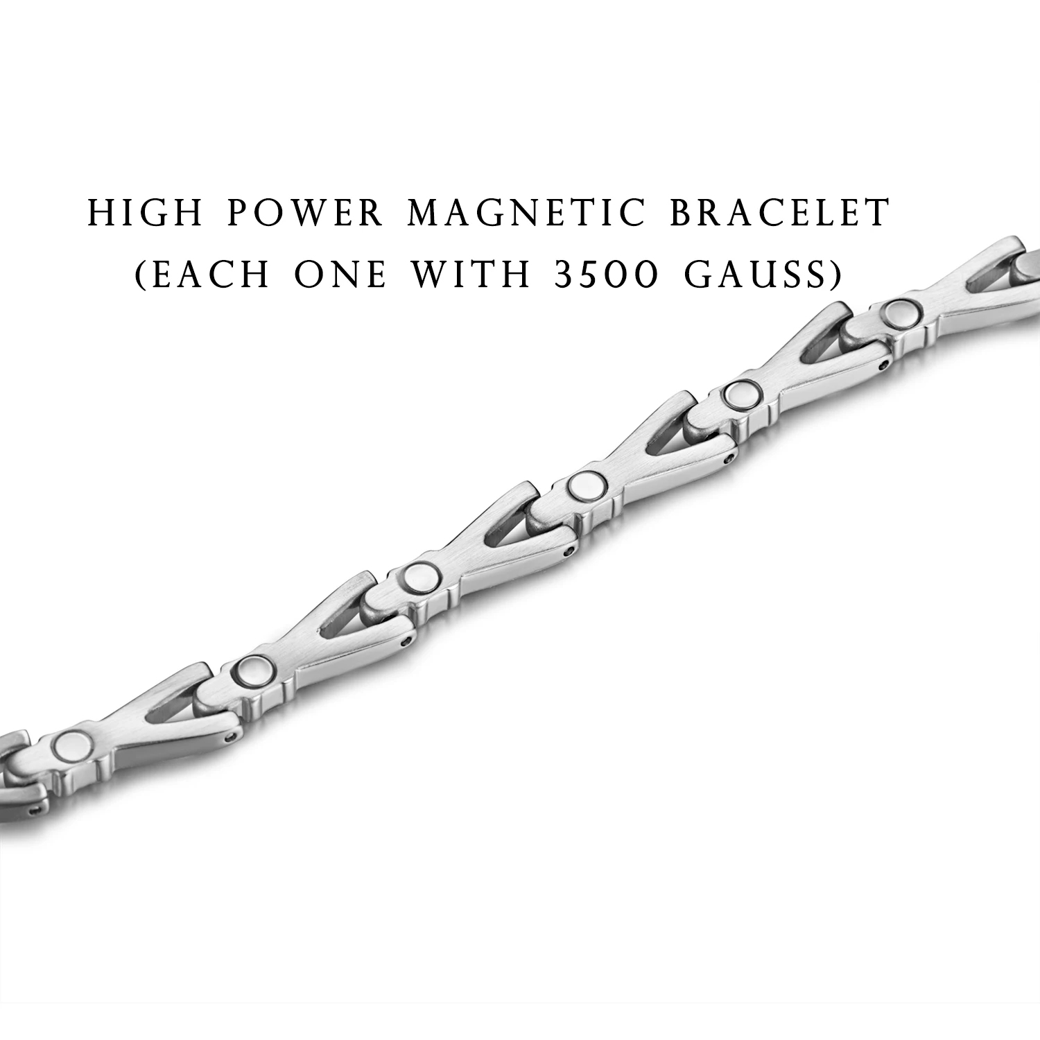 Rainso Healthy Magnetic Bracelet For Women Stainless Steel Power Therapy Magnets Bangles Beautiful Hand Chain Girls Monther Gift