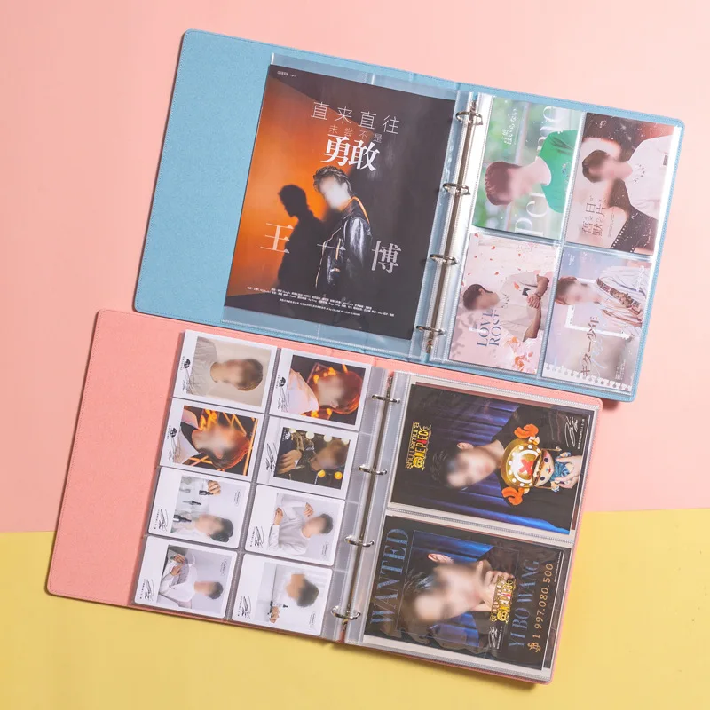 Kpop Pocket Postcard Photo Binder Album Folder Pages