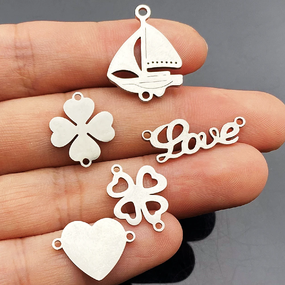 

10pcs Nautical Love Sailing Boat Jewelry Finding Stainless Steel Tiny Voyage Cruise Ships Earring Charm Drop Wholesale