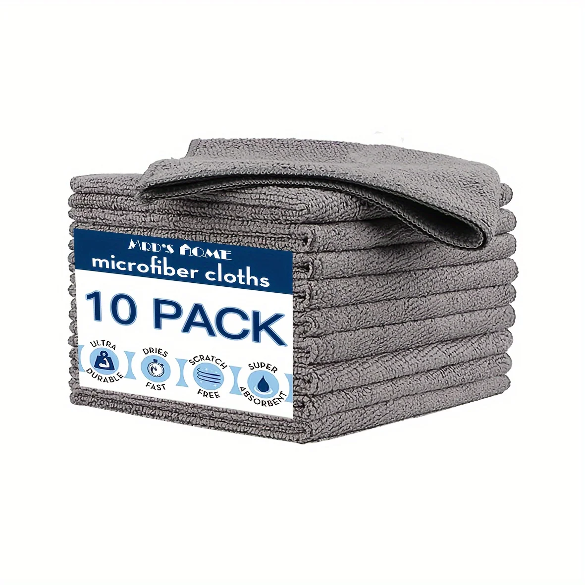 Ultra Absorbent Microfiber Cloths - Efficient Cleaning Towels for Kitchen, Bathroom, Car, and Glass
