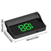 Car Head Up HD Display GPS Speedometer Speed KMH Digital HUD Windshield Projector For All Cars Auto Electronics Accessories 6