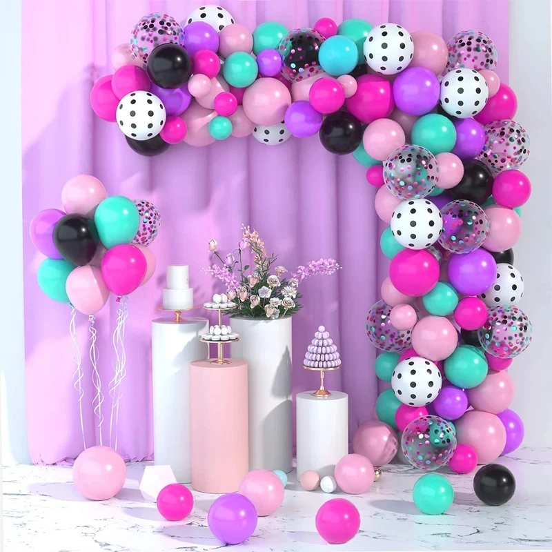 167-teiliges Set mit mehrfarbigem Ballonkranz im LOL-Überraschungs-Stil, Dekoration für Geburtstag, Hochzeit, Babyparty