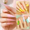 ROSALIND 38Pcs Glitter Nail Polish Set Semi Permanent Base Top Coat UV Gel For Art Manicure Soak Off Kits For Nail Art Starter 5