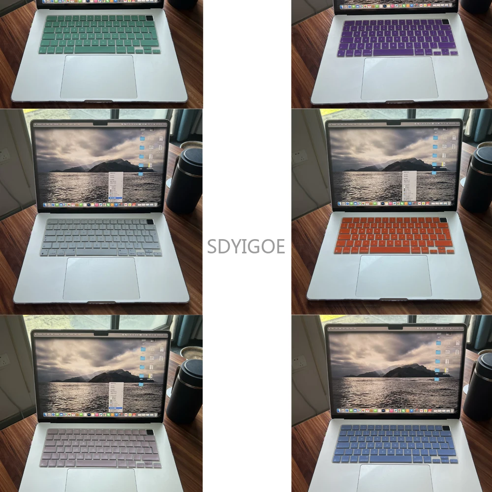 Silicone Keyboard Cover Skin for MacBook Air A2941 A2681 M2 Chip