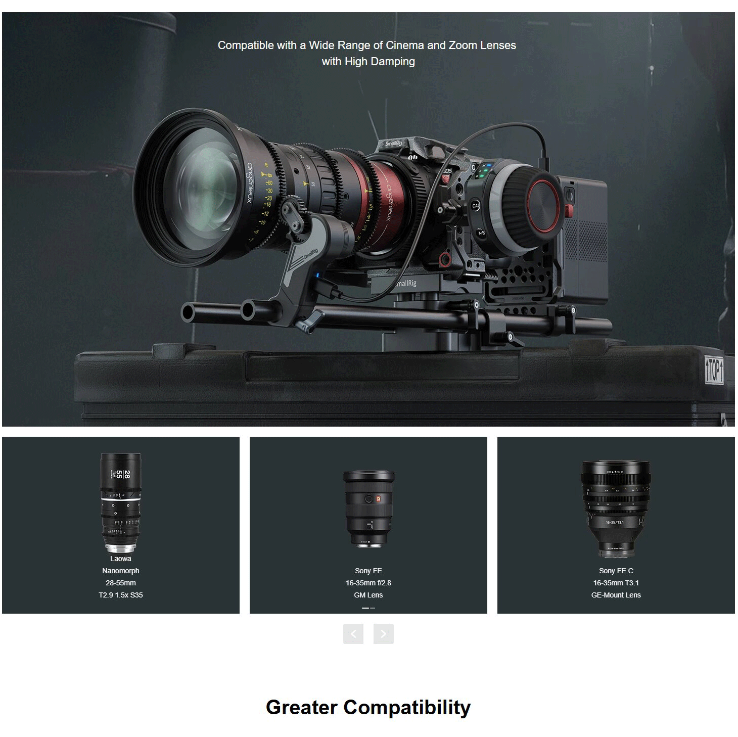 Description Picture 5 of itemSmallrig Wireless Follow Focus Kit Precision Control Supports PD & QC Fast Charging 21h Battery Life
