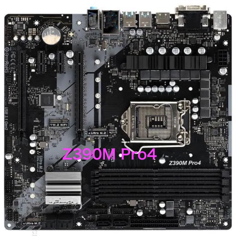 ASRock Z390M Pro4 Desktop Motherboard Z390 Z390M DDR4 LGA 1151 ...