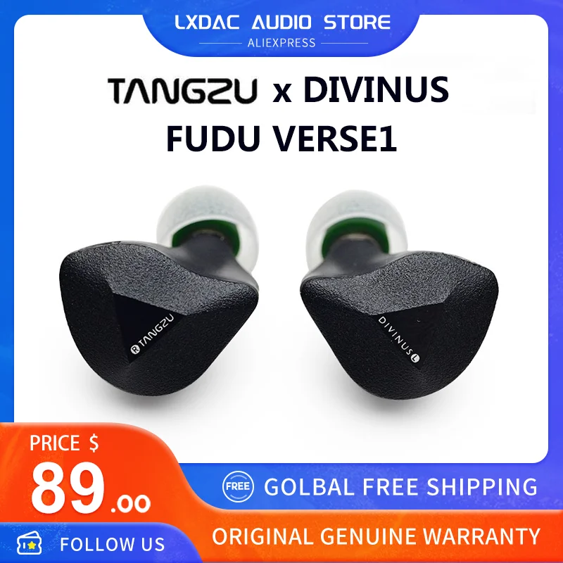 

TangZu Fudu HIFI Audiophile Earphone 1DD+2BA Hybrid In Ear Monitors Music Sport Earbud 4.4mm Plug Detachable 0.78 2Pin Cable IEM