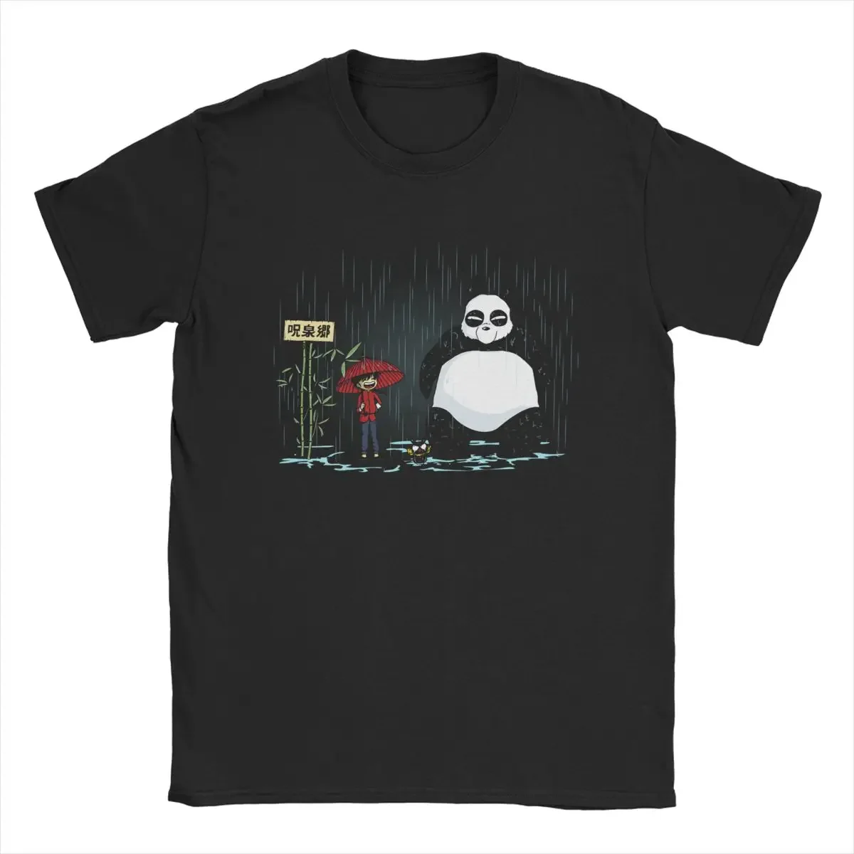 

Одежда для мужчин и женщин 100% хлопок Винтажная Футболка Saotome Panda Ranma 12 1/2 аниме футболка Топы с коротким рукавом летние тяжелые 2024