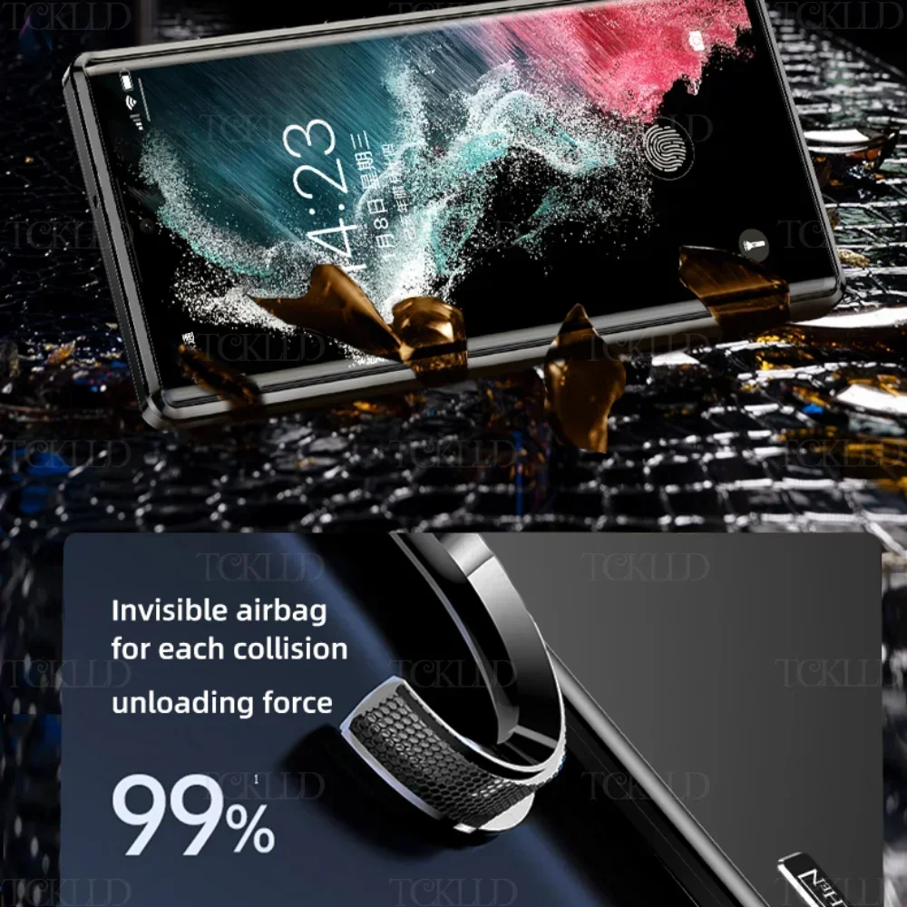 2025 Premium Metal Magnetic Ultra-Thin Protective Case - Full Camera Shield & Durable Aluminum Alloy Back Cover