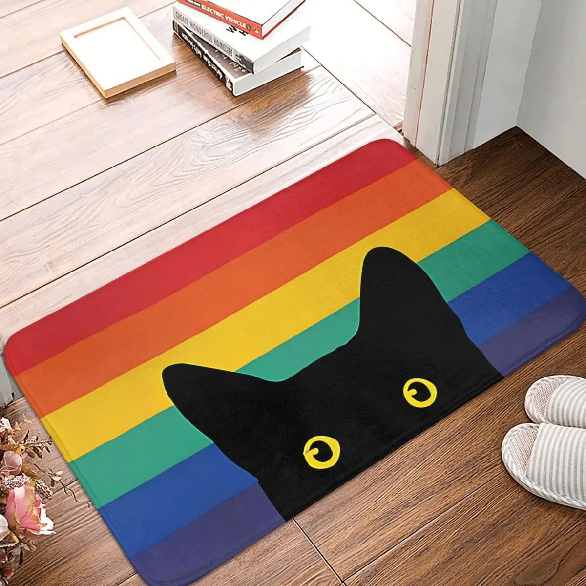 Rainbow Welcome Mat, Rainbow Outdoor Mat, Colorful Front Entry Mat, Bright  Color Front Porch Decor, Colorful Front Door Decor, Rainbow Decor 