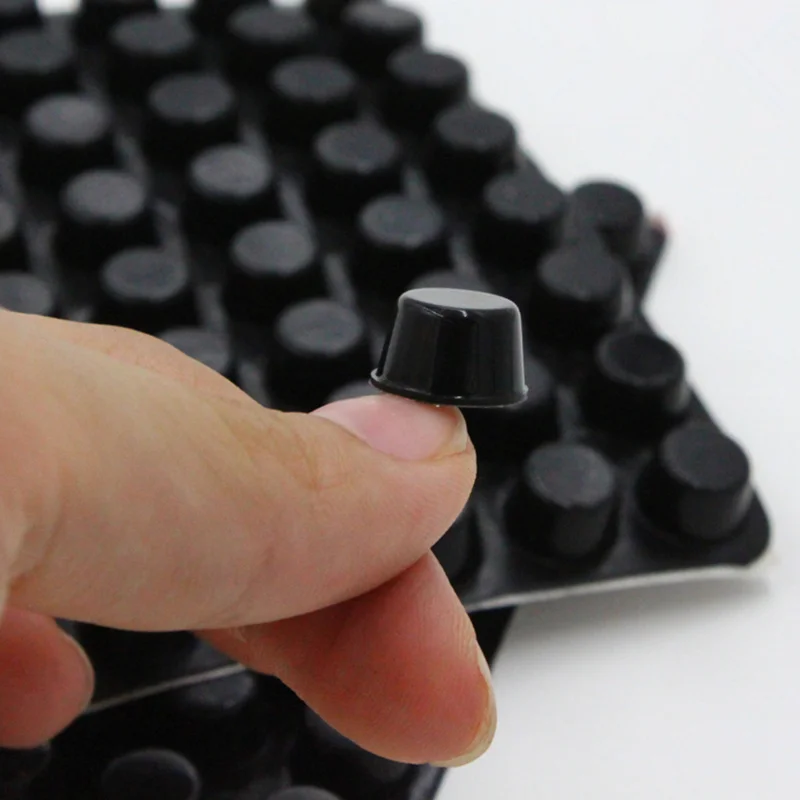 320PCS 12mm x 7mm Black Clear anti slip Silicone rubber feet pads plastic bumper damper shock absorber self-adhesive Silica gel