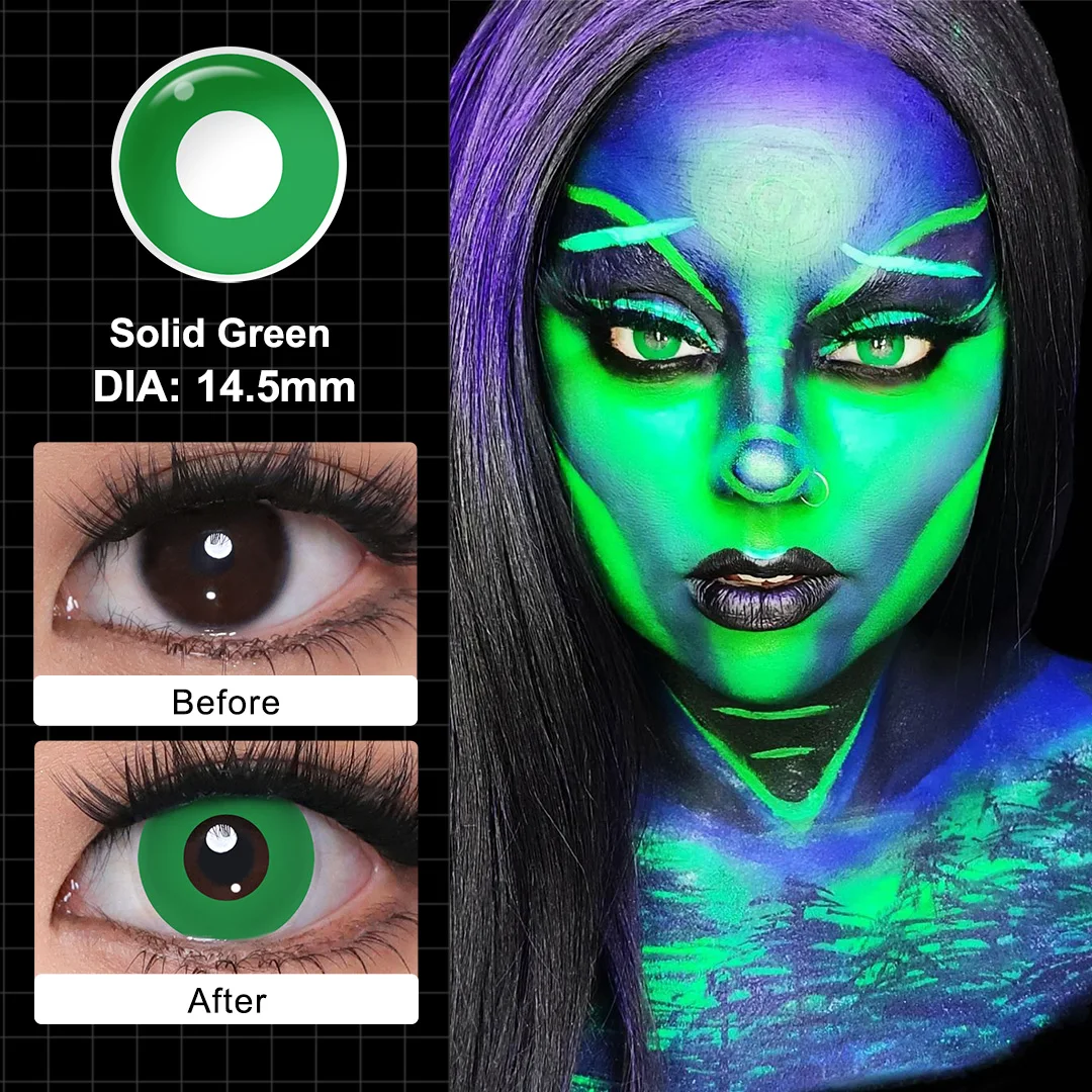 MAGISTER – Kontaktlinsen für den jährlichen Gebrauch, Halloween-Kontaktlinsen für Cosplay, farbige Kontaktlinsen, weiße Kontaktlinsen für Augen, Kontaktlinsen für Make-up, weißes Netz. – Detail 7