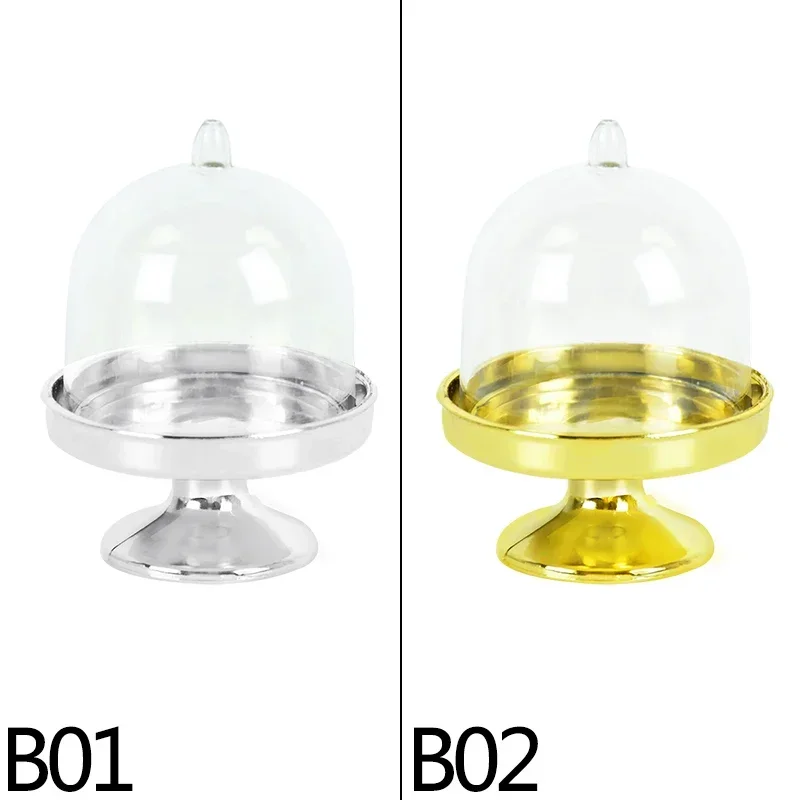 4/12pcs Clear Plastic Mini Candy and Cupcake Boxes with Lids, Elegant Wedding Gift Boxe... - SKU CCB01742 - UGI Packaging