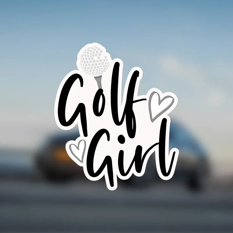 

Виниловая наклейка на бампер автомобиля Golf Girl