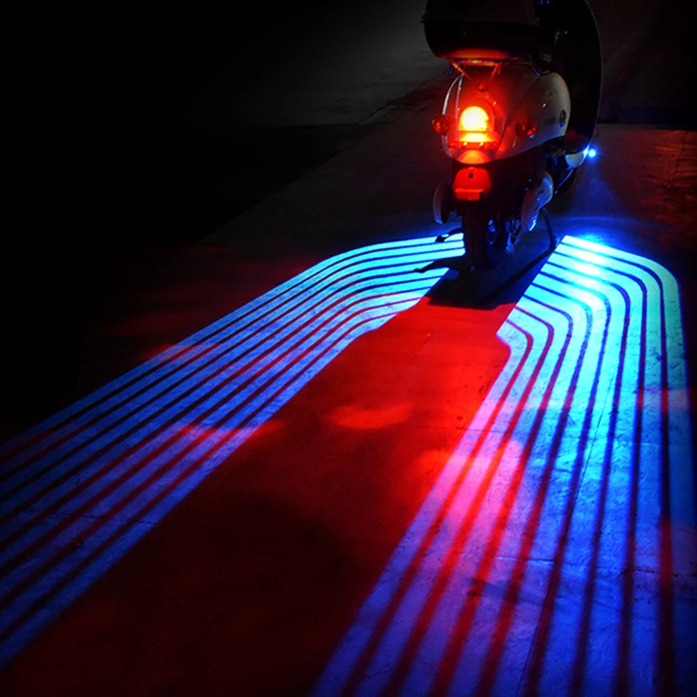 American Eagle Wing LED Projection Lights - 12V Underglow Kit For Cars, Motorcycles & ATVs | Projects 5ft Wings On Road (Red) - View #2