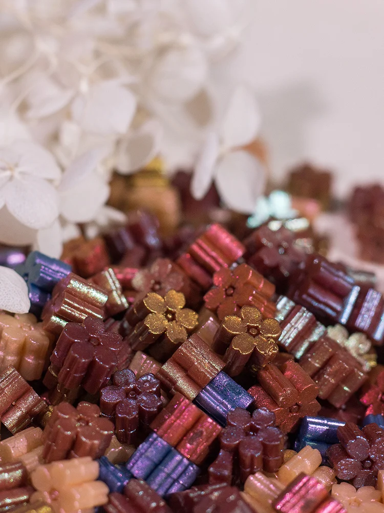 Polarized Pearlescent Cherry Blossom Lacquer Wax Particles Sealing Wax Wedding Lacquer Seal Envelope Sealing