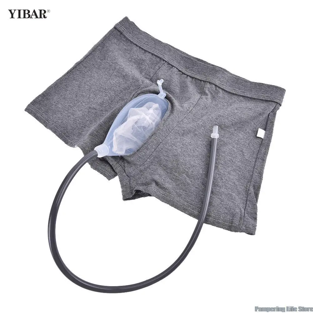 Shorts Urinal Bag 1 Set PVC Urine Funnel Pee Holder Collector With Catheter For Old Men Feminine Hygiene Health Care urine bag,disposable urine bag