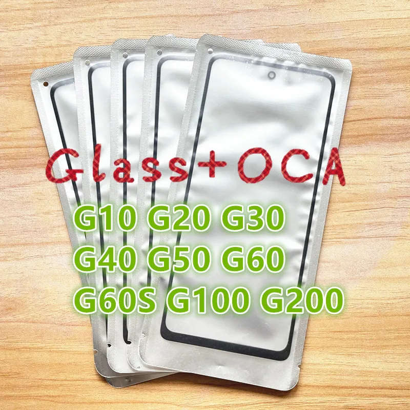 10Pcs For Motorola Moto G10 G20 G30 G40 G50 G60 G60S G100 G200 Touch Screen Front and outer glass lens replacement lcd display replacement touch screen digitizer replacement