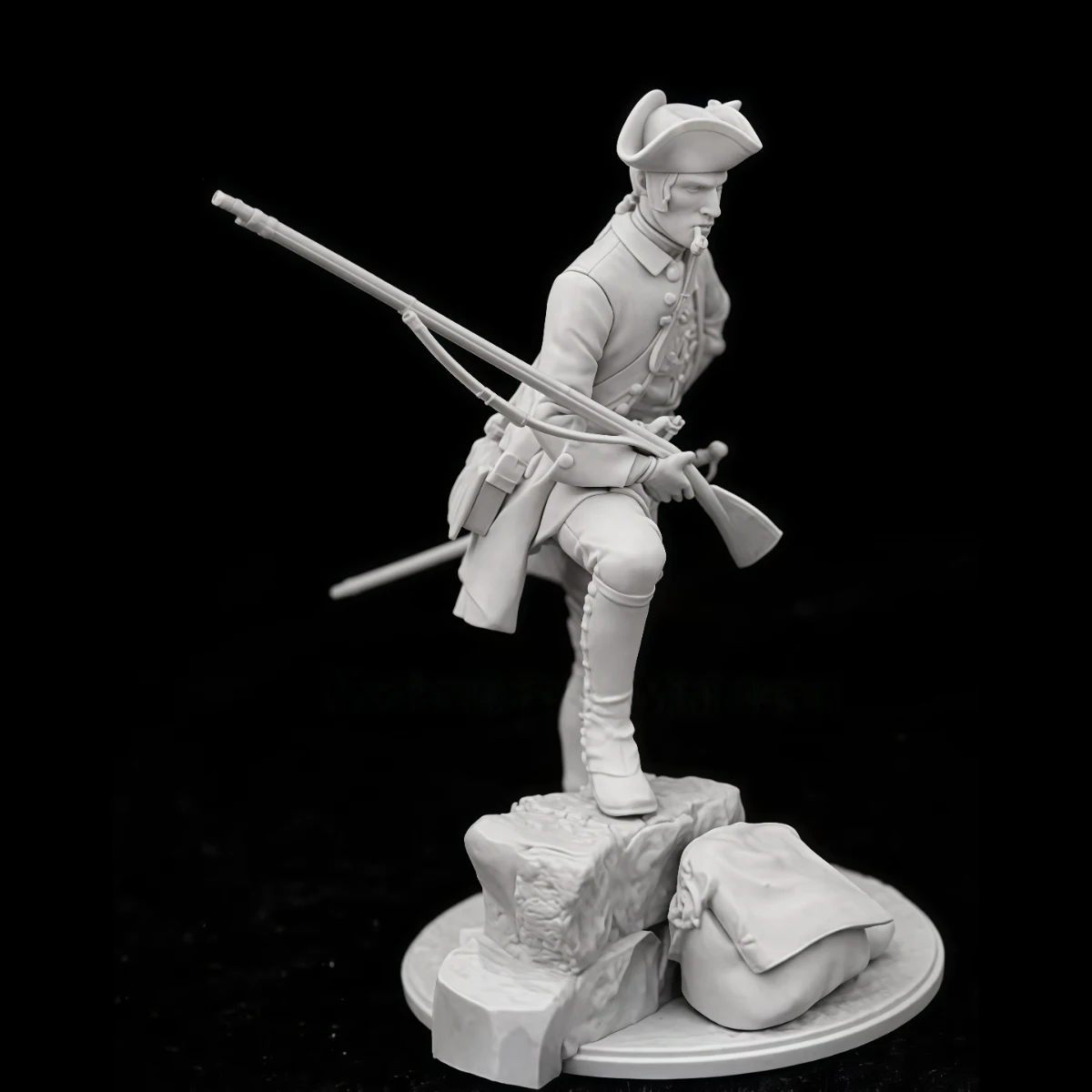 French Infantry Resin Model Kit - 54mm Unpainted Military-Themed Collectible
