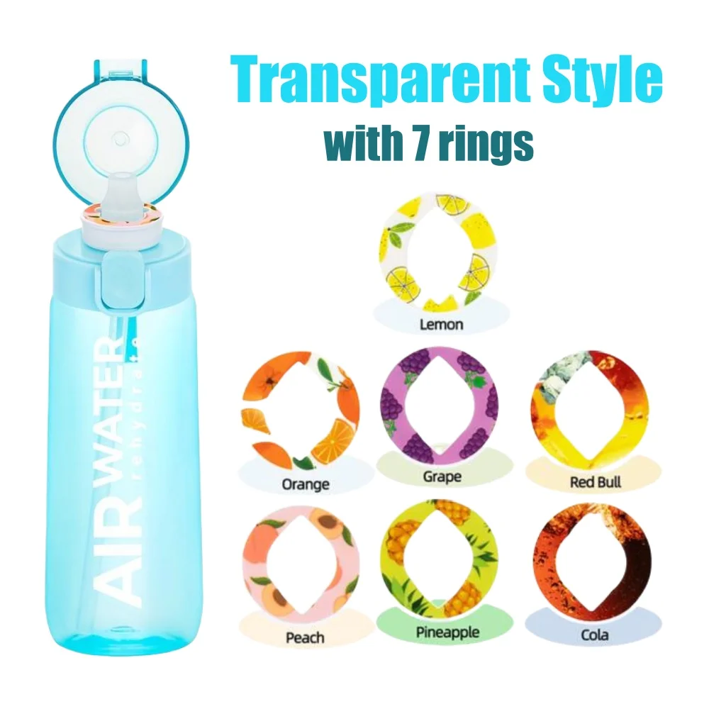 7 rings Clear Blue