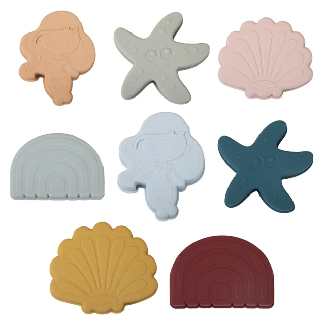 Children Summer Beach Toys Cute Animal Model Ins Seaside Rubber Dune Sand Mold Tools Sets Baby Bath Toy Kids Swim Toy 1