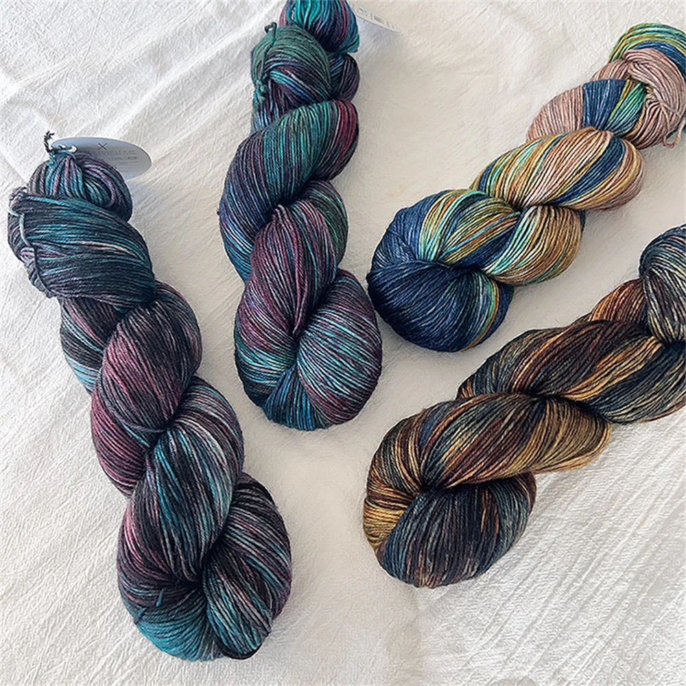 1piece 100g Symfonie Terra Extrafine Merino Blend Kniting Crochet Hand-dyed Yarn, Comfort & Breathable for Socks, Shawl, Scarf 5