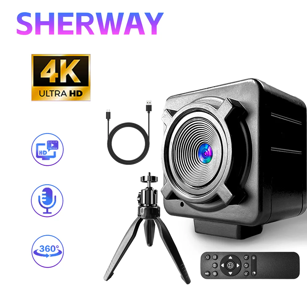 Angetube Webcam 1080p con Anillo de Luz para Streaming