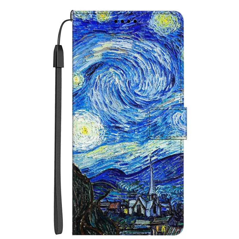 Leather Flip Case - Shockproof Magnetic Wallet Book Cover