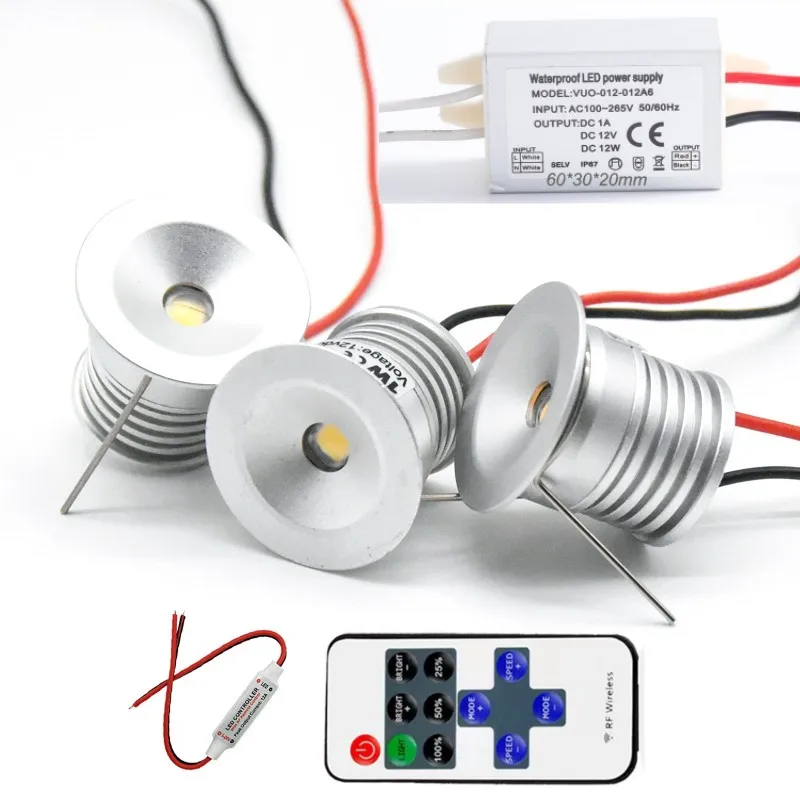 1W25mm12V24VMiniLEDBulbDownlight110V220VIP67WaterproofPower