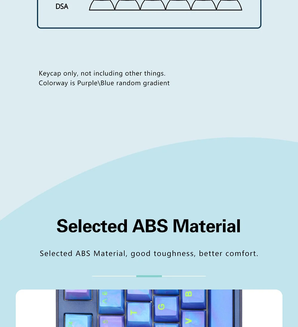 perfil cúbico do oem para roxo azul taihao avatar keycaps doubleshot para teclado mecânico do jogo de diy