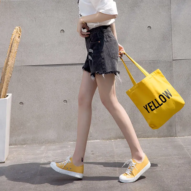 Short Pants for Woman To Wear Biker Women's Shorts Jeans Denim Wide Ripped with Waist Pocket Korean Style Trend 2023 Design XL