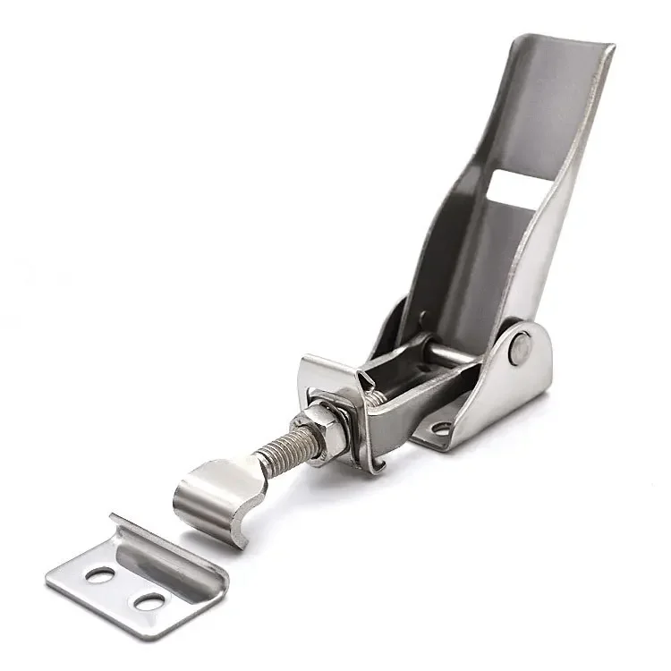 Spring Latch Catch System Toggle Latch 2/4 PCS Cabinet Lock Box Hasp Case ,Integrated Stainless ...