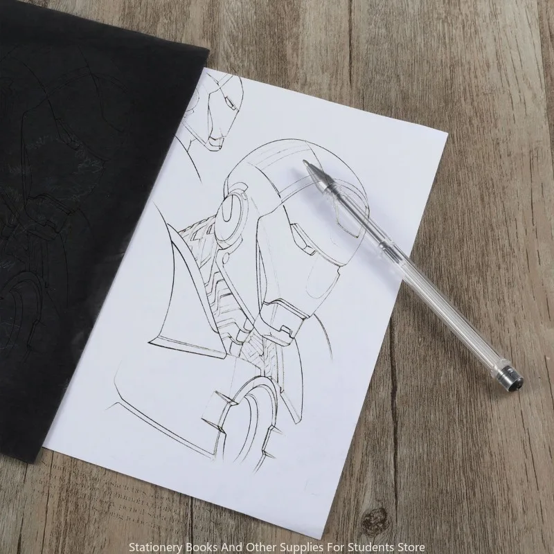 100pcs A4 Single Side Black Carbon Paper &middot; Tracing Painting Rubbing Paper 29.7X21 Carbon