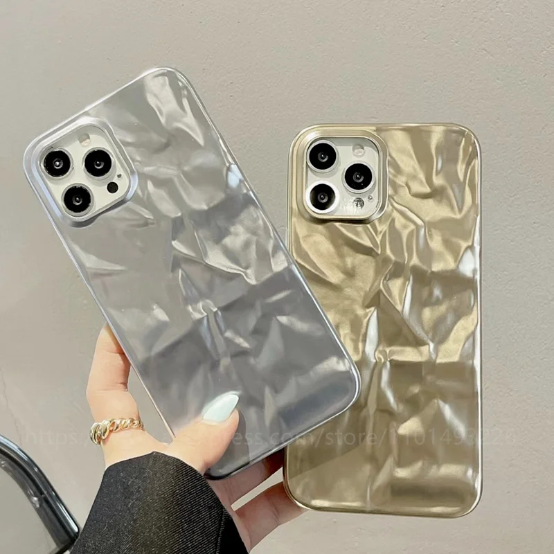 Golden Reflective Back Case for iPhone 11 & 12 Series 