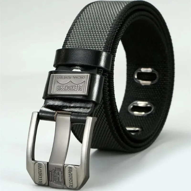 Men's Needle Buckle Youth Work Belt Casual Retro Decoration Fashionable High Quality Ribbon  Convenient  and  Practical