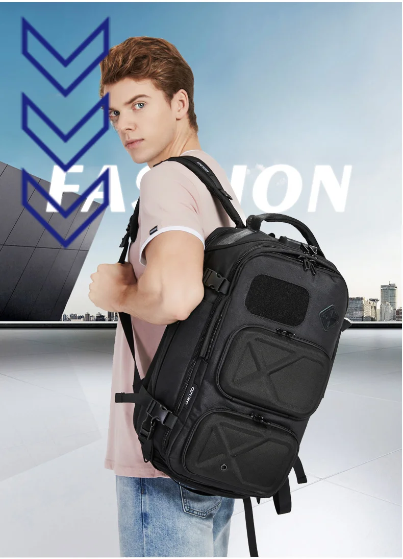 Männer Outdoor Rucksäck, multifunktionell Reestasch, grouss Kapazitéit waasserdicht Männer Rucksäck_voghion.com