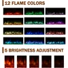 Electric Fireplace Inserts Freestanding Heater for The Living Room Floating Fireplace with 12 LED Colors with Logset and Stones 4